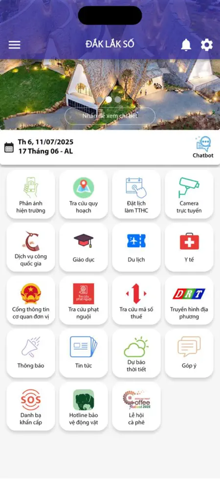Đắk Lắk Số: Ứng dụng trung tâm cho công dân số, dịch vụ công trực tuyến và phản ánh hiện trường tại Đắk Lắk